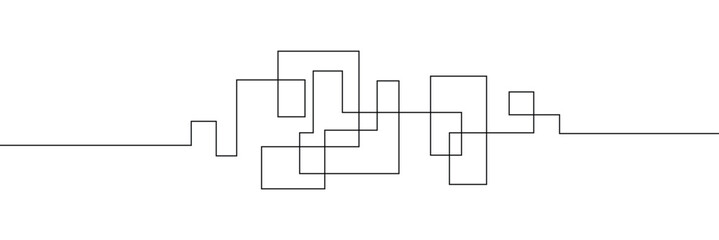 Hand-Drawn Scribbles of Tangled Intertwined Lines in Different Shapes and Size. Editable Line. Adjustable&nbsp;Stroke&nbsp;Width . Vector Illustration . EPS 10 . 