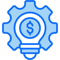 Sales Competency Blue Icon Vector Illustration