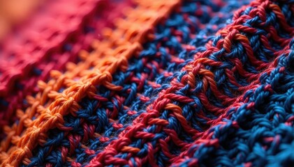 Intricate woven textile swatch, close-up detail, wallpaper, cloth