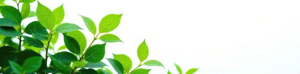 Isolated foliage against a bright white backdrop, background, nature, foliage