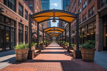Obraz premium Scenic Fairmont Walkway Experience in Philadelphia Pennsylvania Urban Landscape