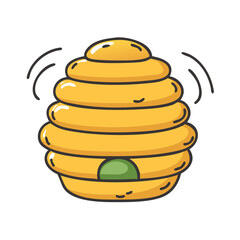 beehive icon, beehive vector illustration-simple illustration of beehive, perfect for beehive logos and icons