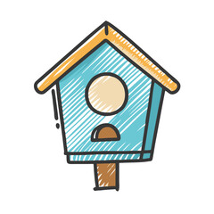 birdhouse icon, birdhouse vector illustration-simple illustration of birdhouse, perfect for birdhouse logos and icons