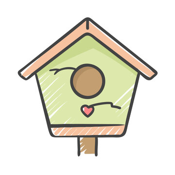 recommend clip art: birdhouse icon, birdhouse vector illustration-simple illustration of birdhouse, perfect for birdhouse logos and icons