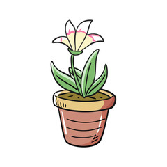 flower pot icon, flower pot vector illustration-simple illustration of flower pot, perfect for flower pot logos and icons