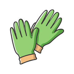 garden gloves icon, garden gloves vector illustration-simple illustration of garden gloves, perfect for garden gloves logos and icons