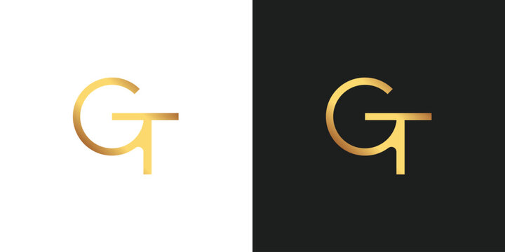 Letter GT Logo design