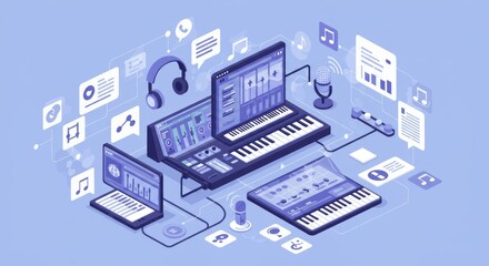 Digital audio workstation setup