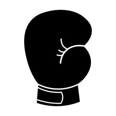 Black and White Boxing Gloves. Vector Illustration