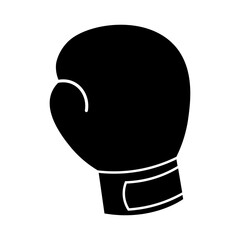 Black and White Boxing Gloves. Vector Illustration