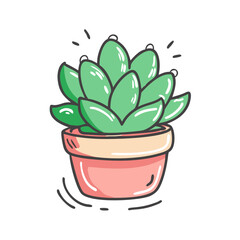 succulent plant icon, succulent plant vector illustration-simple illustration of succulent plant, perfect for succulent plant logos and icons