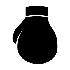 Black and White Boxing Gloves. Vector Illustration