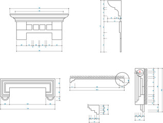 illustration sketch drawing detail engineering design classic vintage home accessories