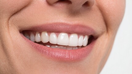 Teeth cosmetic beauty dentist care gum teeth Smiling face showcasing bright, healthy teeth.