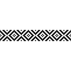 Stipe seamless geometric tribal pattern featuring repeating square shapes. Black and white ethnic design background, ideal for carpet, wallpapers, fabrics, and modern digital art.