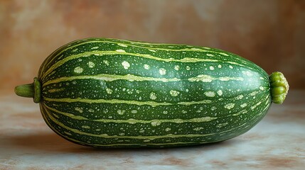 Vibrant green round gourd closeup high resolution picture