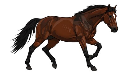 Dark Bay's Graceful Pace