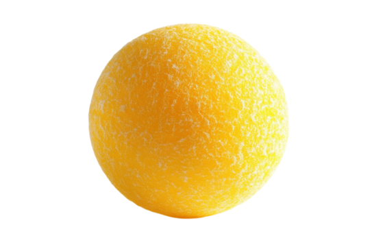 Golden Orb Abstract Sphere Yellow Texture Isolated Background Bright Round on transparent background
