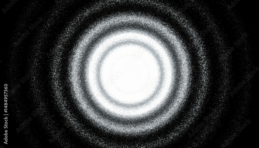 Poster dynamic light waves create ethereal patterns digital canvas abstract art monochrome close-up view op