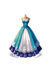 Obraz premium he invention of the sewing machine in the mid-119th century made it possible to produce these elaborate garments more efficiently, leading to a wider availability of fashionable attire