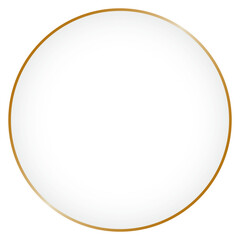 エレガントな丸いフレームのイラスト