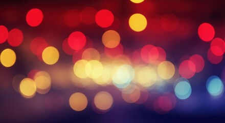 Obraz premium Abstract Lights Bokeh Red Yellow Blue