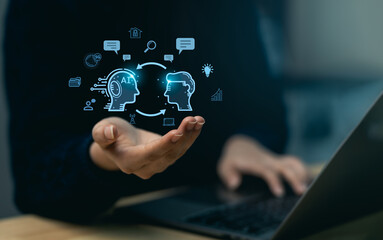 Explore the dynamic relationship between artificial intelligence and human intelligence in a modern...
