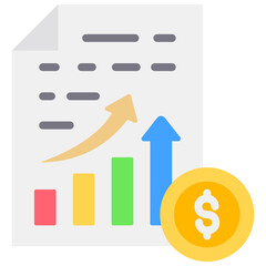 Sales Invoice Fill Icon Vector Illusrtation