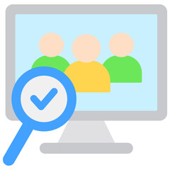 Referral Sales Fill Icon Vector Illusrtation