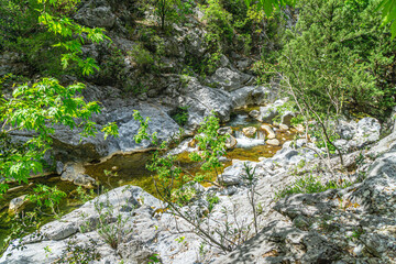 The scenic views of Ahmetler Kanyonu, situated along the River Karpuzçay, a mystical place where...