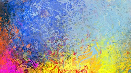Abstract colorful swirl background gradient texture digital painting art.