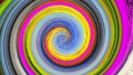 Colorful spiral abstract swirl, vibrant digital texture art