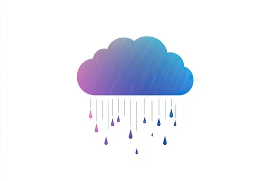 Rainy cloud graphic - Powered by Adobe