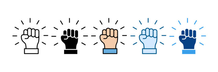 Motivation Icon Set Multiple Style Collection