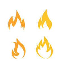 Set Icon Flames full color