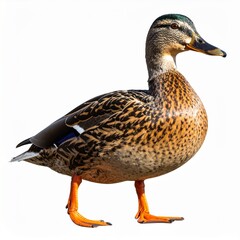 Obraz premium Duck, isolated background. 