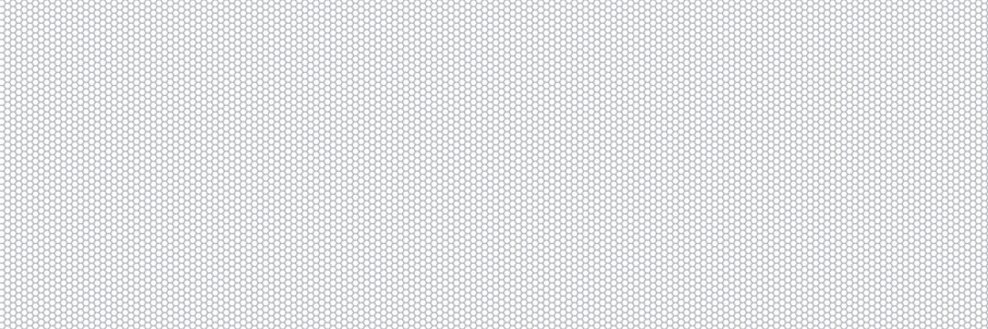 Mosquito net seamless pattern. Honeycomb mesh texture. Fish net background. Mosquito window lace. Protection flying insect plastic net. Hexagon line grid. Vector illustration on white background.