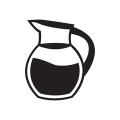 Vector illustration of a jug silhouette
