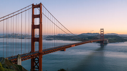 Golden Gate Bridge panorama San Francisco California