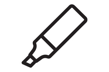 Simple Line Art Illustration of a Marker