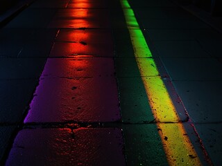 colorful light in the night