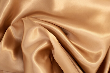 Gold fabric texture of natural for background. Luxurious canvas background.