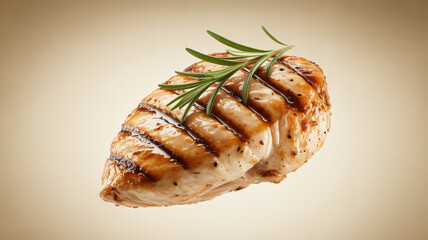 Grilled Chicken Breast Isolated on Transparent Background Food Photography