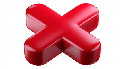 Obraz premium 3d red cross