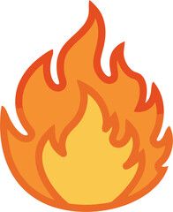 Modern fireball with curvy sparks – clean lines for graphic designers