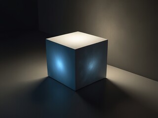 light box on black background