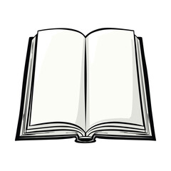 open book vector illustration