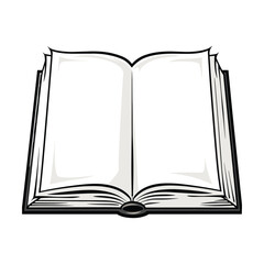 open book vector illustration