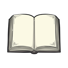 open book vector illustration