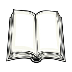 open book vector illustration